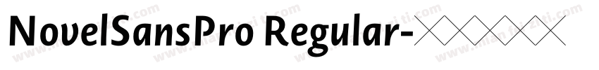 NovelSansPro Regular字体转换